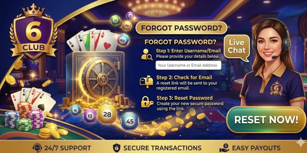 6 Club Game Forgot Password
